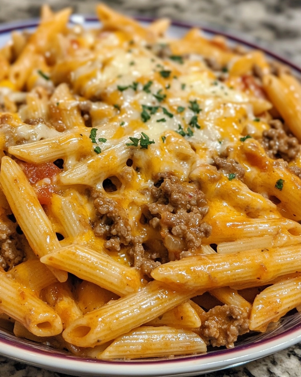 The Best Cheesy Ground Beef Pasta Recipe